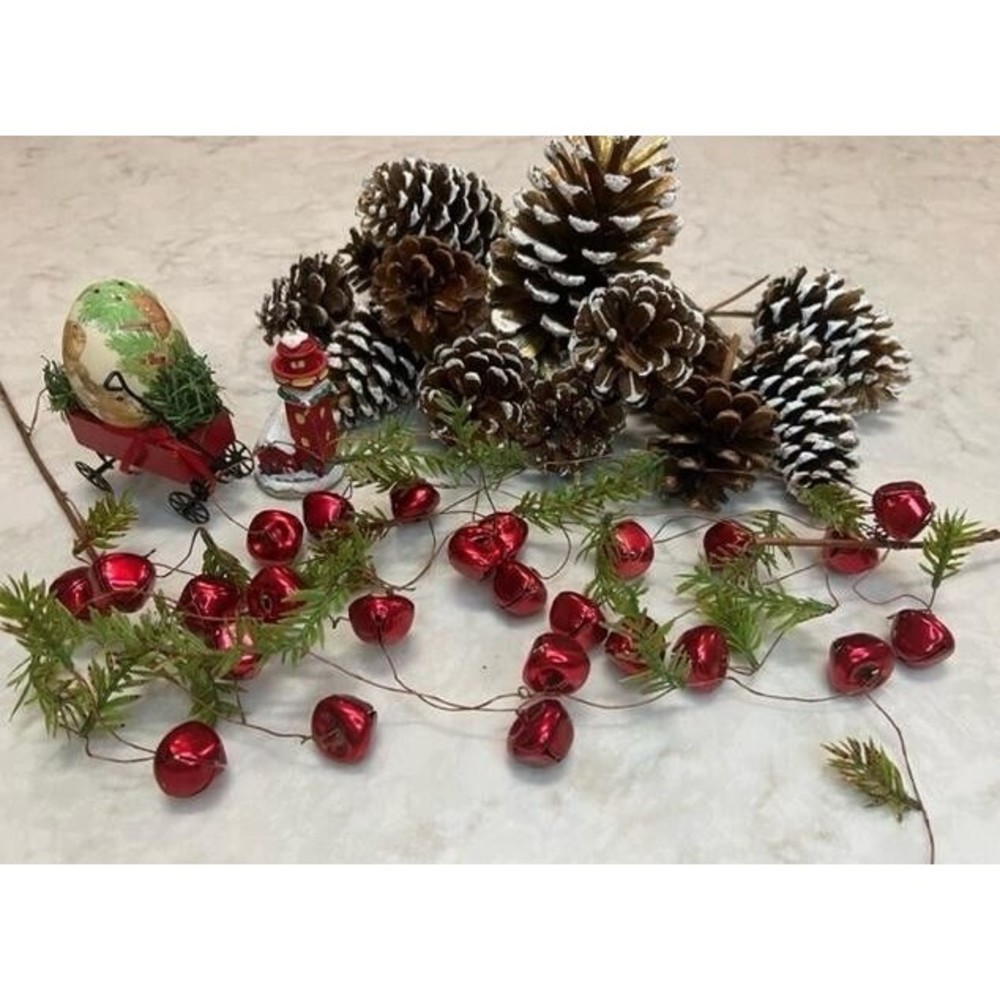 VINTAGE lot of Christmas Jingle Bell Decor and Ornament lot